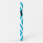 Coques Case-Mate iPhone Chevrons Diamond Light Blue Moods (Dos/Droite)
