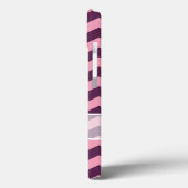 Coques Case-Mate iPhone Chevrons d'orchidée pourpre congelé avec papillon (Verso / Gauche)