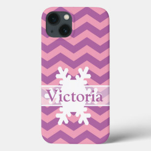 Case-Mate iPhone Case Chevrons d'orchidée rayonnants congelés avec floco