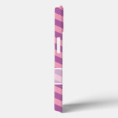 Coques Case-Mate iPhone Chevrons d'orchidée rayonnants congelés avec floco (Verso / Droite)