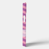 Coques Case-Mate iPhone Chevrons d'orchidée rayonnants congelés avec papil (Verso / Droite)