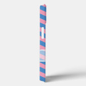 Coques Case-Mate iPhone Chevrons d'orchidées bleus violets congelés avec f (Verso / Droite)