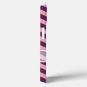 Coques Case-Mate iPhone Chevrons d'orchidées pourpres congelées avec floco (Verso / Droite)