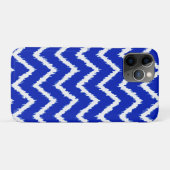 Coques Case-Mate iPhone Chevrons Ikat - Bleu cobalt et blanc (Dos (Horizontal))