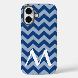 Coques iPhone 16 Chevrons marocains méditerranéens avec Monogramme