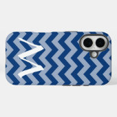 Coques Case-Mate iPhone Chevrons marocains méditerranéens avec Monogramme (Verso (horizontal))
