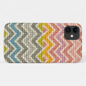 COQUES Case-Mate iPhone CHEVRONS MOSAÏQUES BLANCS ROSE JAUNES BLEUS (Dos (Horizontal))