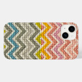 COQUES Case-Mate iPhone CHEVRONS MOSAÏQUES BLANCS ROSE JAUNES BLEUS (Verso (horizontal))