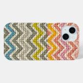 COQUES Case-Mate iPhone CHEVRONS MOSAÏQUES BLANCS ROSE JAUNES BLEUS (Verso (horizontal))