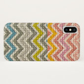 COQUES Case-Mate iPhone CHEVRONS MOSAÏQUES BLANCS ROSE JAUNES BLEUS (Dos (Horizontal))
