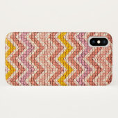 COQUES Case-Mate iPhone CHEVRONS MOSAÏQUES JAUNES ROSE BLANC (Dos (Horizontal))