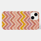 COQUES Case-Mate iPhone CHEVRONS MOSAÏQUES JAUNES ROSE BLANC (Verso (horizontal))
