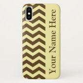 Coques Case-Mate iPhone Chevrons neutres à la crème de Pecan (Dos)
