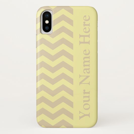Coques Case-Mate iPhone Chevrons neutres à la crème d'ivoire (Dos)