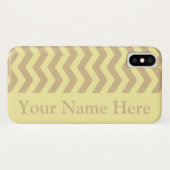Coques Case-Mate iPhone Chevrons neutres de crème blonde (Dos (Horizontal))