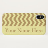 Coques Case-Mate iPhone Chevrons neutres de crème en jachère (Dos (Horizontal))