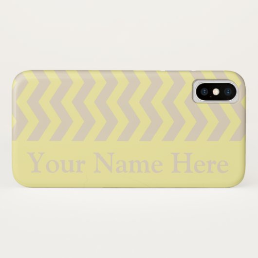 Coques Case-Mate iPhone Chevrons neutres en crème (Dos (Horizontal))