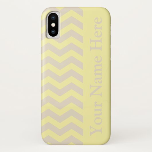 Coques Case-Mate iPhone Chevrons neutres en crème (Dos)