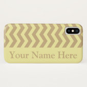 Coques Case-Mate iPhone Chevrons neutres en crème Tan (Dos (Horizontal))