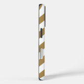 Coques Case-Mate iPhone Chevrons neutres en teck (Verso / Droite)