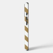 Coques Case-Mate iPhone Chevrons neutres en teck (Verso / Gauche)