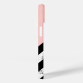 Coques Case-Mate iPhone Chevrons noirs blancs et roses (Verso / Droite)
