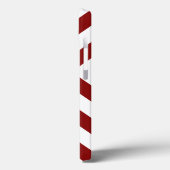 Coques Case-Mate iPhone Chevrons rouges et blancs saisissants (Verso / Gauche)