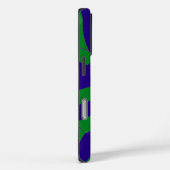 Coques Case-Mate iPhone chevrons vert/bleu chic et moderne (Verso / Droite)