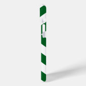 Coques Case-Mate iPhone Chevrons vert foncé et blanc (Verso / Gauche)