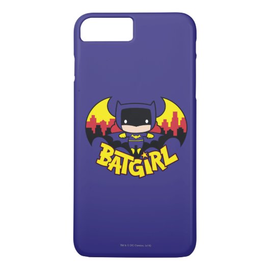Coques Case-Mate iPhone Chibi Batgirl avec Gotham Skyline & Logo (Dos)
