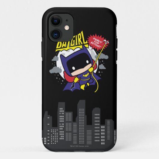 Coques Case-Mate iPhone Chibi Batgirl Prêt Pour L'Action (Dos)
