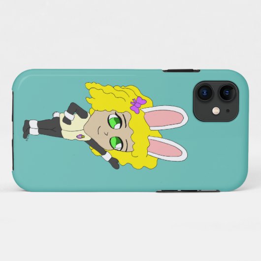 Coques Case-Mate iPhone chibi bunnygirl (Dos (Horizontal))
