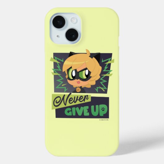 Coques Case-Mate iPhone Chibi Cat Noir n'abandonne jamais (Verso)
