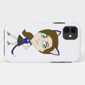 Coques Case-Mate iPhone chibi catgirl (Dos (Horizontal))