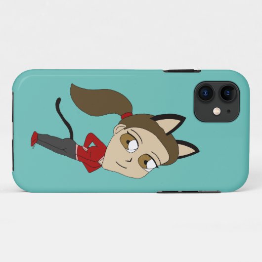 Coques Case-Mate iPhone chibi catgirl (Dos (Horizontal))
