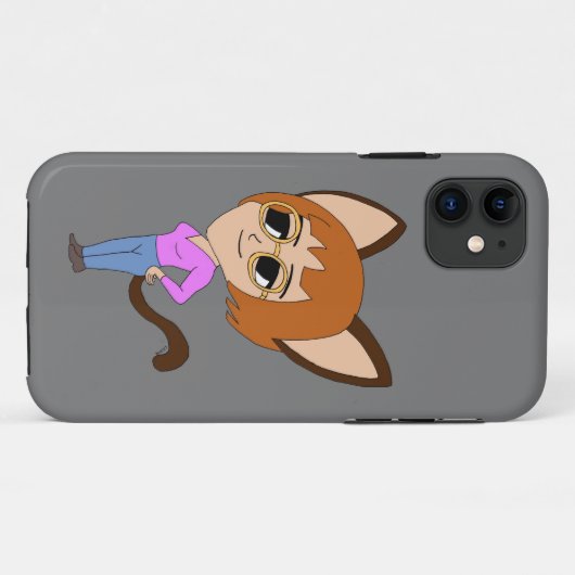 Coques Case-Mate iPhone chibi catgirl (Dos (Horizontal))