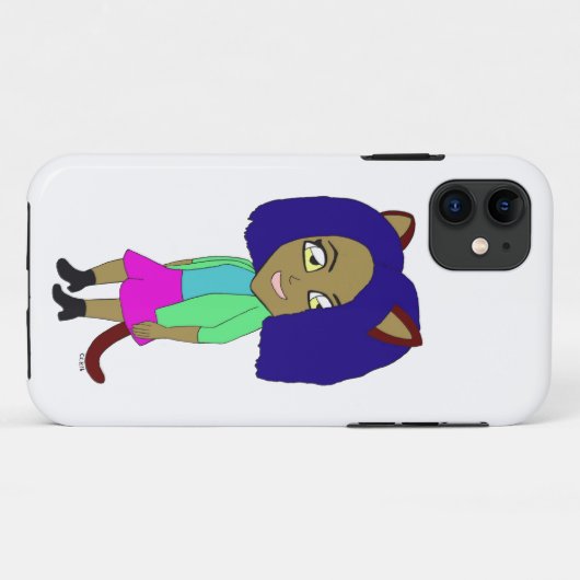 Coques Case-Mate iPhone chibi catgirl (Dos (Horizontal))