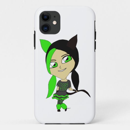 Coques Case-Mate iPhone chibi catgirl (Dos)