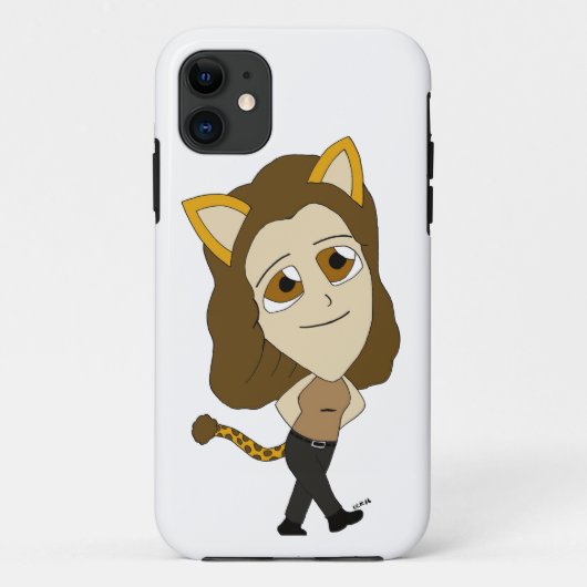 Coques Case-Mate iPhone chibi catgirl (Dos)