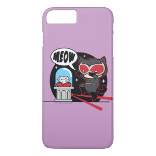 Coque iPhone 8 Plus/7 Plus Chibi Catwoman à voler un diamant