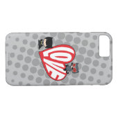 Coques Case-Mate iPhone Chibi Catwoman rebondit sur Batman (Dos (Horizontal))