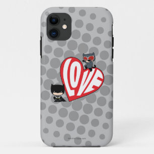 Coques Pour iPhone Chibi Catwoman rebondit sur Batman