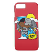 Coques Case-Mate iPhone Chibi Cyborg S'Est Éteint ! (Dos)