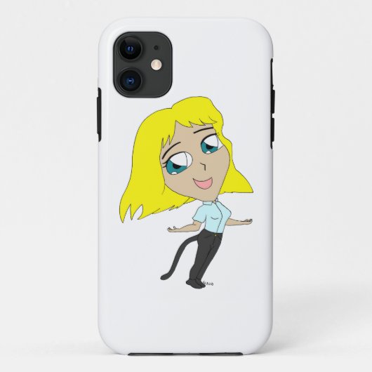 Coques Case-Mate iPhone chibi fille avec une queue (Dos)