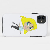 Coques Case-Mate iPhone chibi fille avec une queue (Dos (Horizontal))