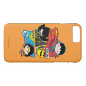 Coques Case-Mate iPhone Chibi Héros Prêts À L'Action ! (Dos (Horizontal))