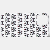 Coques Case-Mate iPhone Chibi Husky patern - dessin animé style chien (Verso (horizontal))