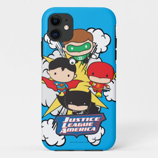 Coques Case-Mate iPhone Chibi Justice League of America Explosion (Dos)