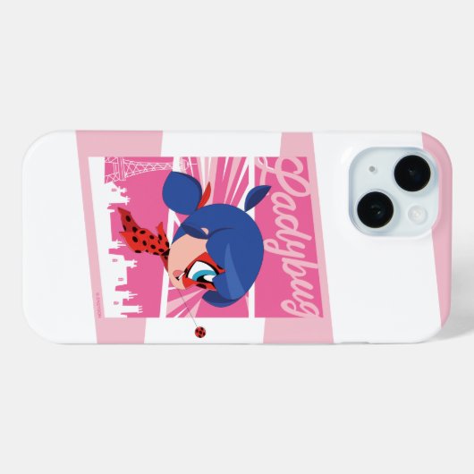 Coques Case-Mate iPhone Chibi Ladybug à Paris (Verso (horizontal))