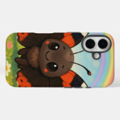 Coques Case-Mate iPhone Chibi Red Admiral Butterfly (Verso (horizontal))
